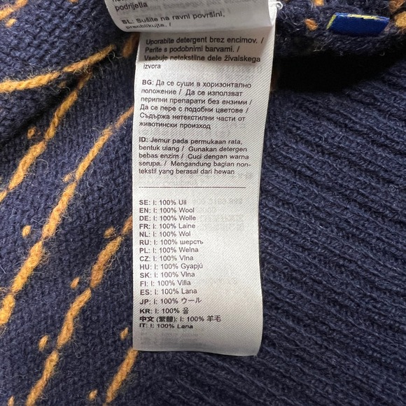 NWT Fjallraven Ovik Knit Cardigan Women's Small Navy Wool Nordic Sweater F89941 - Picture 12 of 16